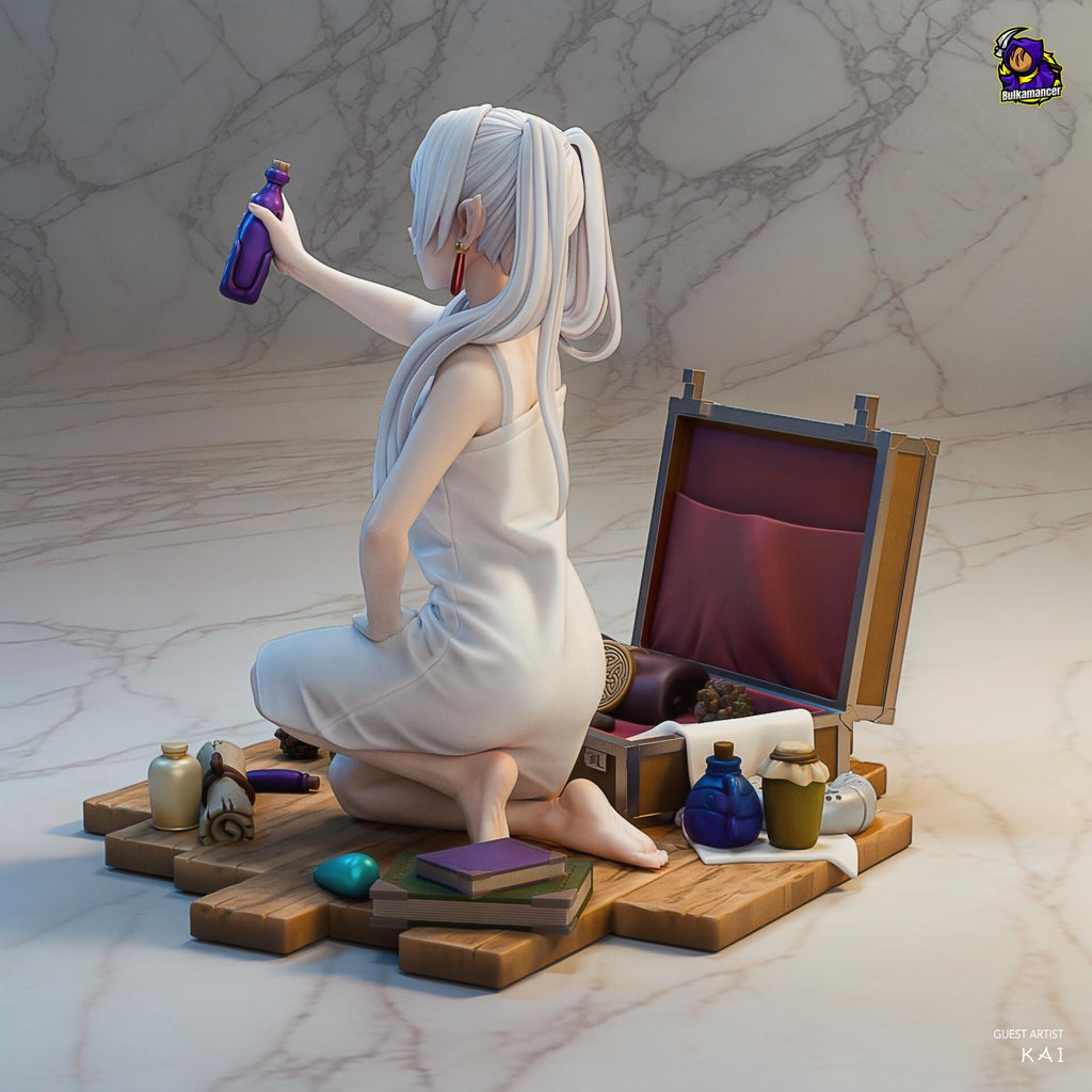 Frieren Resin Figure, Hand Painted Collectible Statue, 13.3 cm (5.24 in)