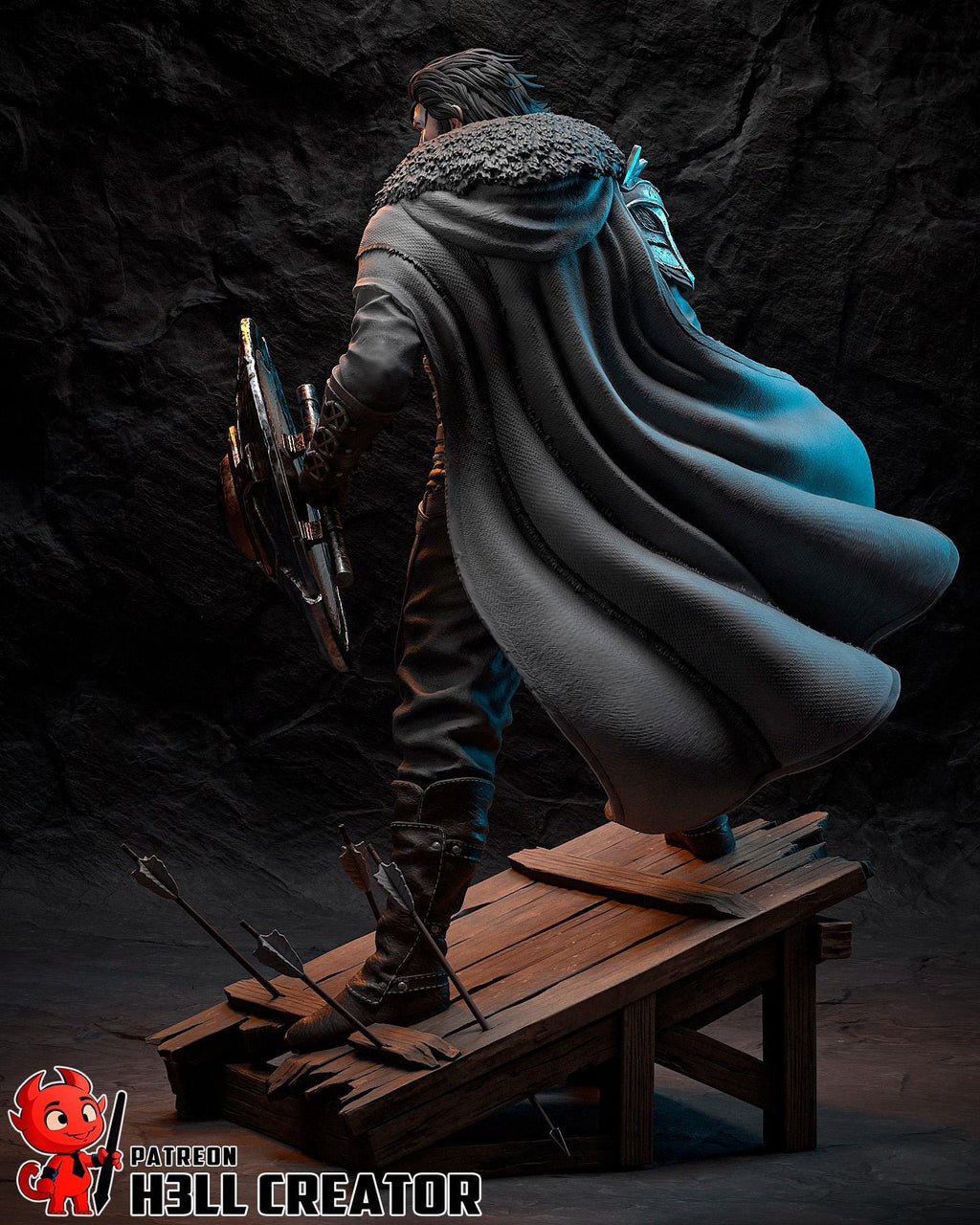 Kliff Resin Figure, Crimson Desert Resin Statue, Hand Painted, 20.2 cm
