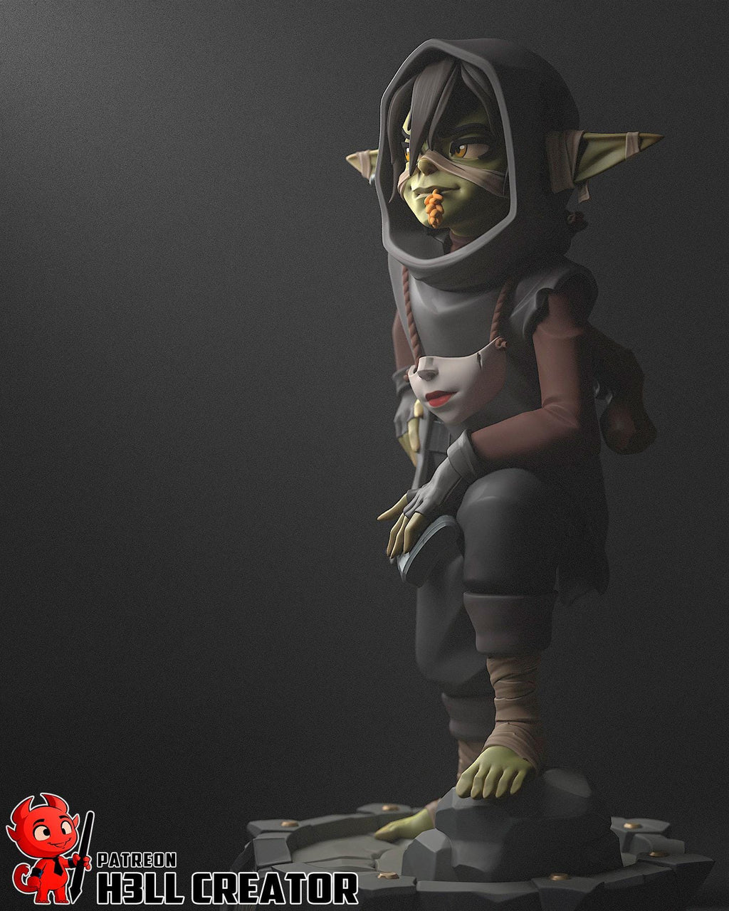 Nott Resin Statue, Hand Painted Collectible Figure, 117 mm (4.6 in)