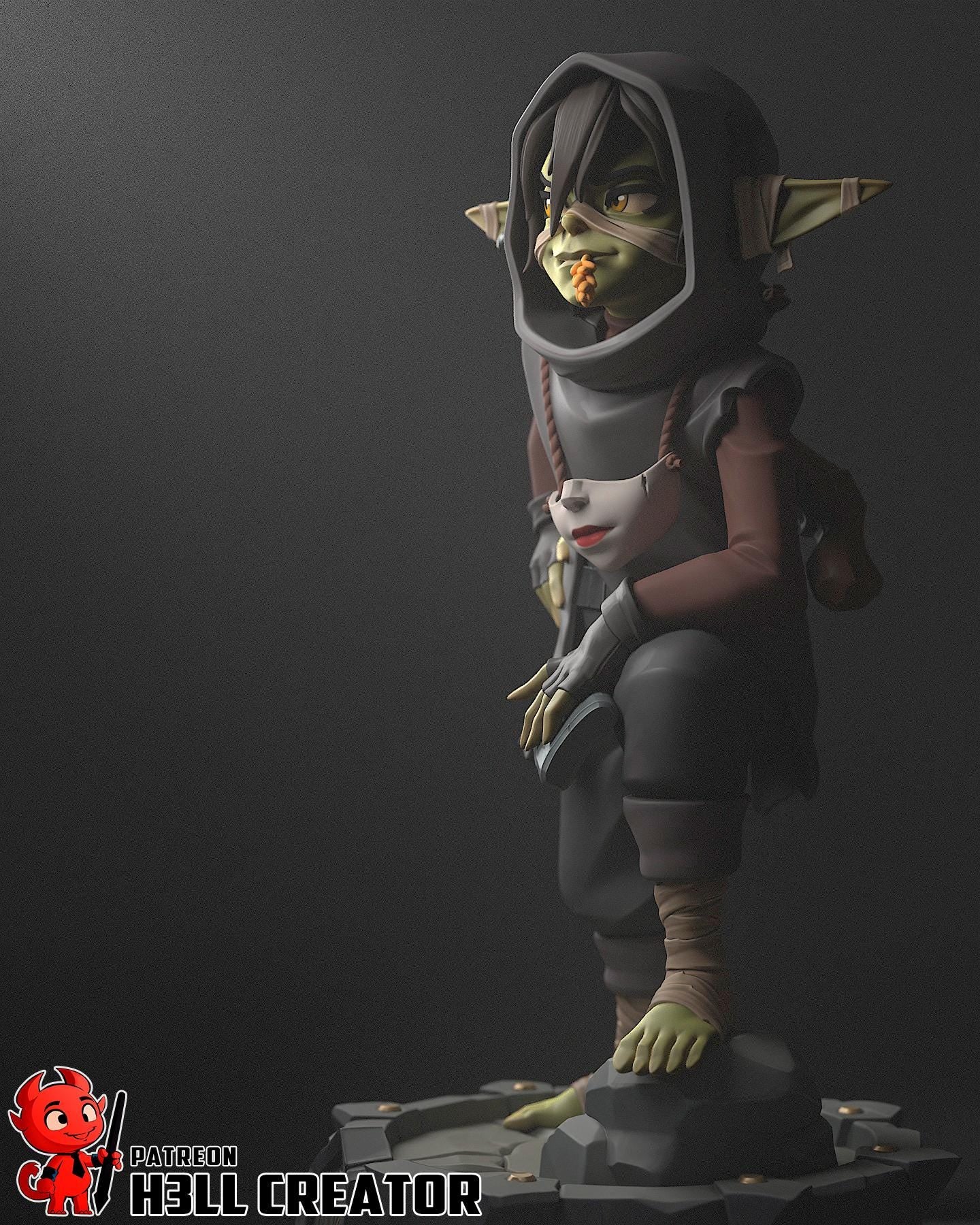 Nott Resin Statue, Hand Painted Collectible Figure, 117 mm (4.6 in)