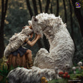 San Princess Mononoke Figure, Resin Statue, Hand Painted, 22 cm