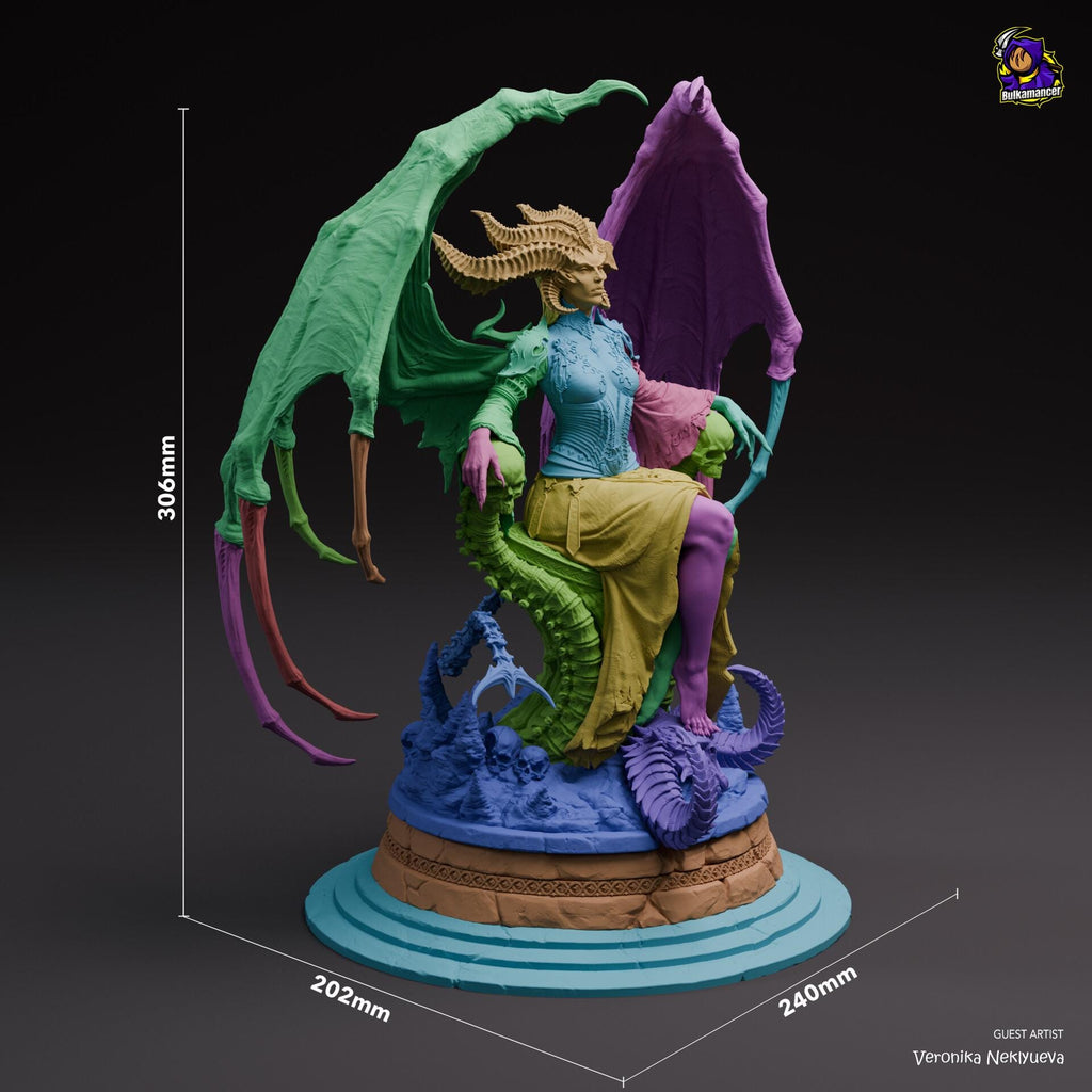 Lilith resin figure, Hand Painted Collectible Statue, Dark Fantasy
