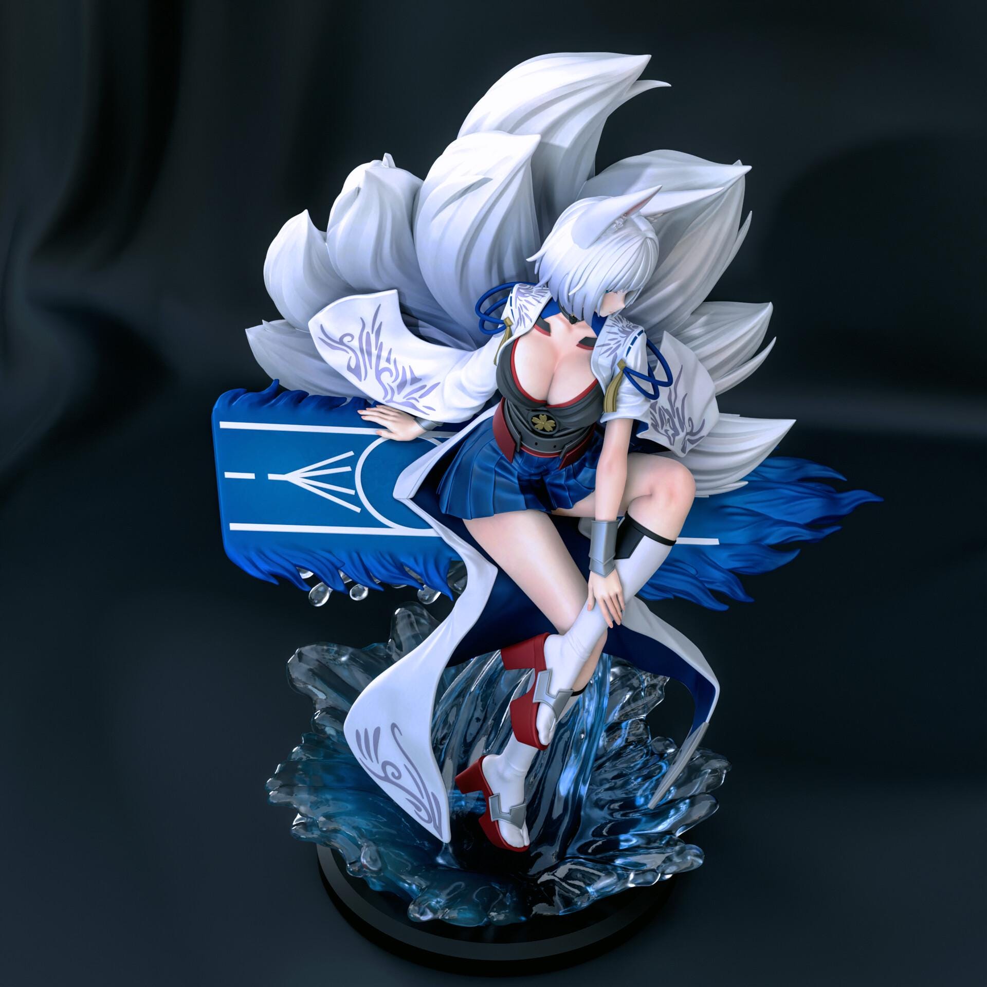 Kaga resin statue, Hand Painted Collectible Figure, 24.8 cm (9.8 in)