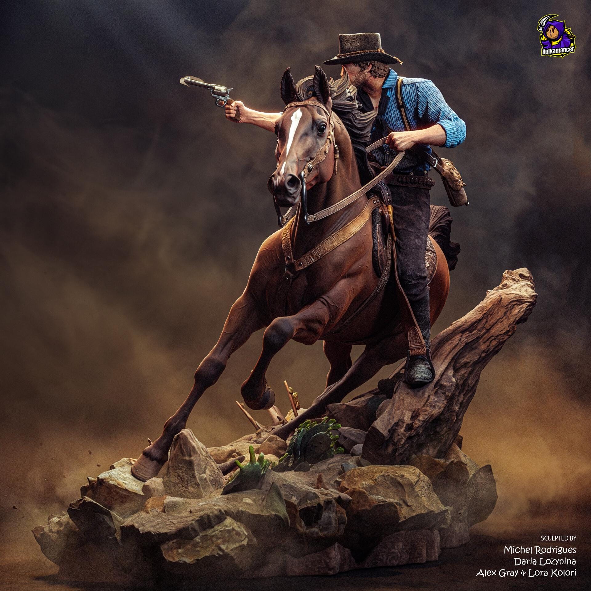Arthur Morgan resin figure, Hand Painted Statue, 32.5 cm (325 mm)