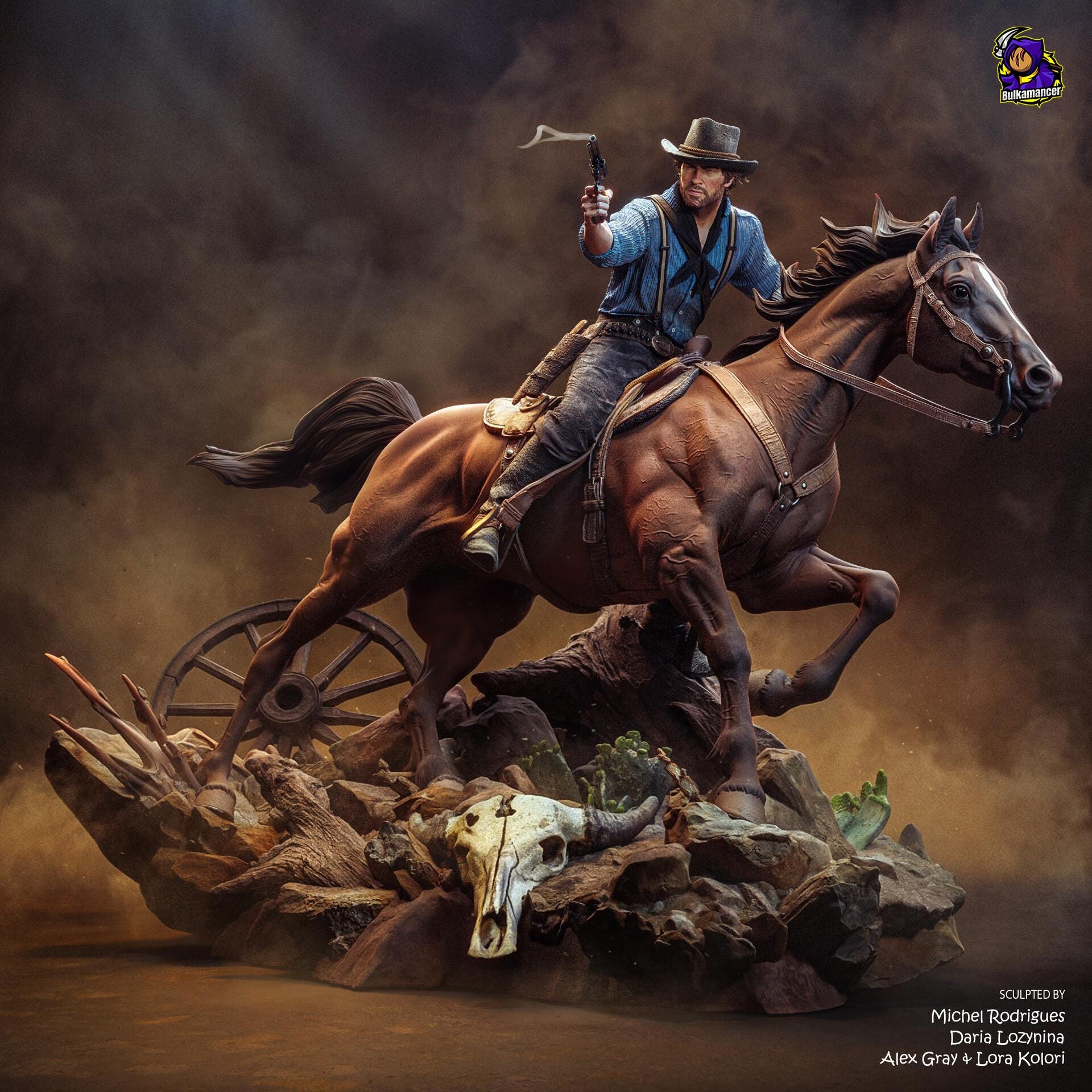Arthur Morgan resin figure, Hand Painted Statue, 32.5 cm (325 mm)
