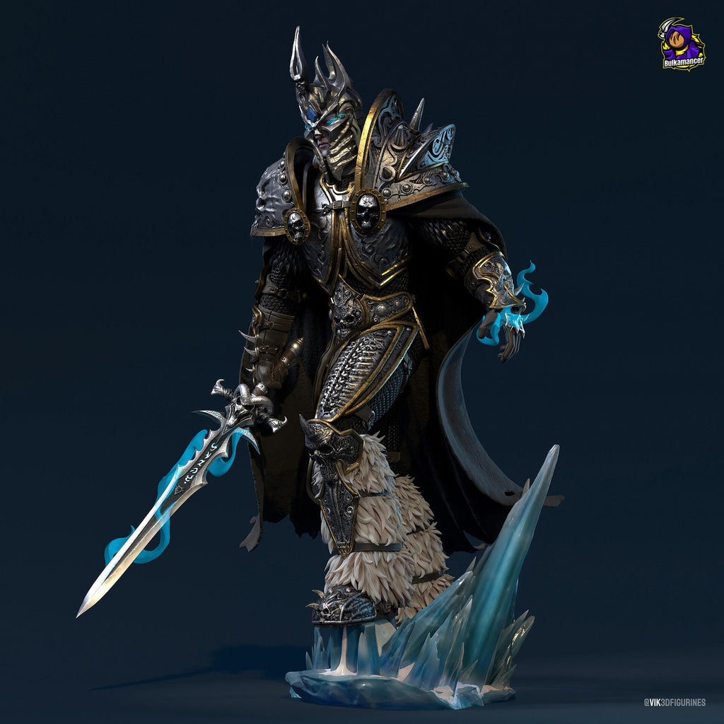 Arthas Menethil resin figure, Lich King Statue, Hand Painted, 28.4 cm (11.2 in)