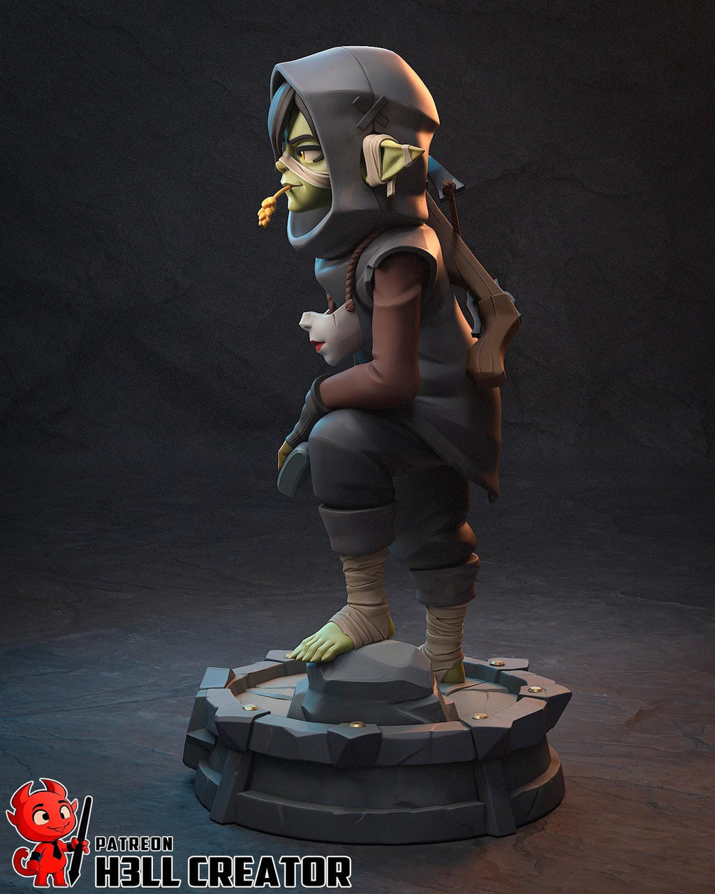 Nott Resin Statue, Hand Painted Collectible Figure, 117 mm (4.6 in)