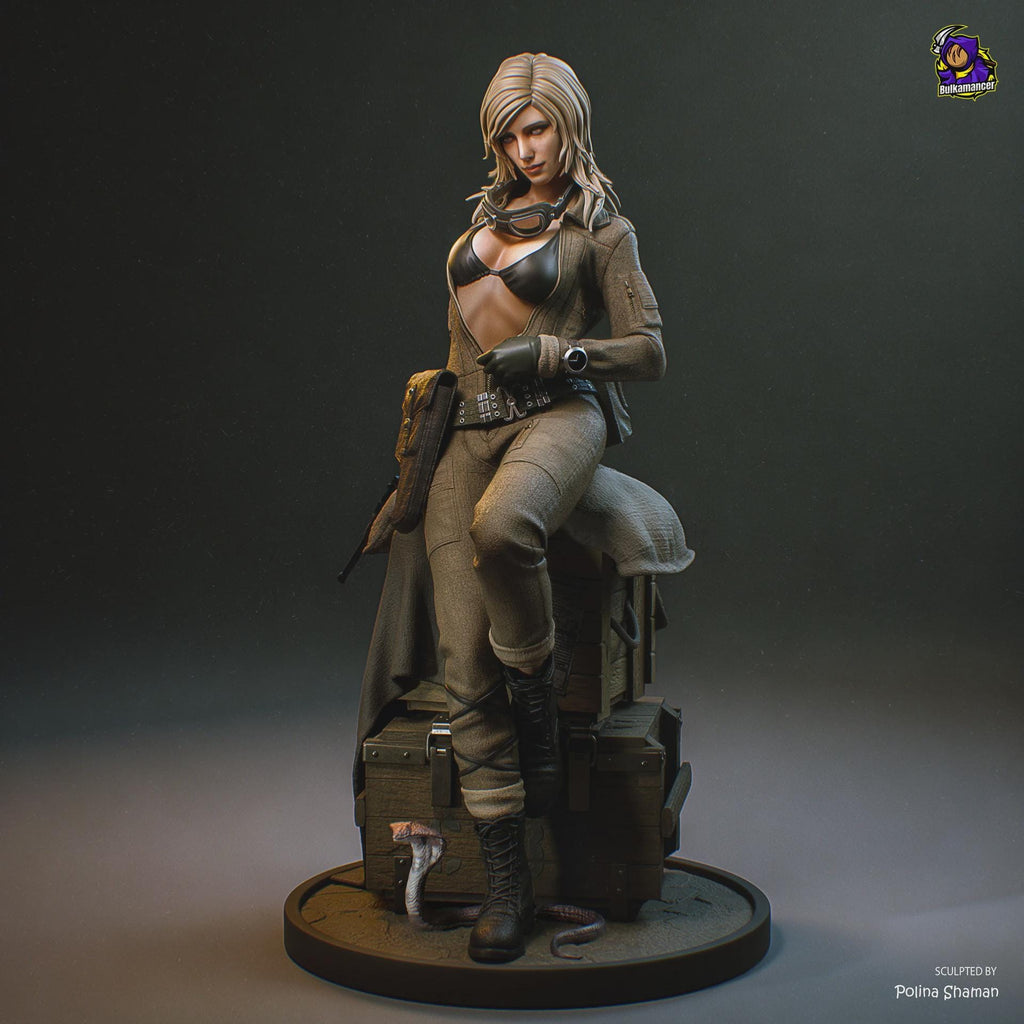 EVA Metal Gear Solid Figure, Resin Statue, Hand Painted, 22.7 cm (8.94 in)