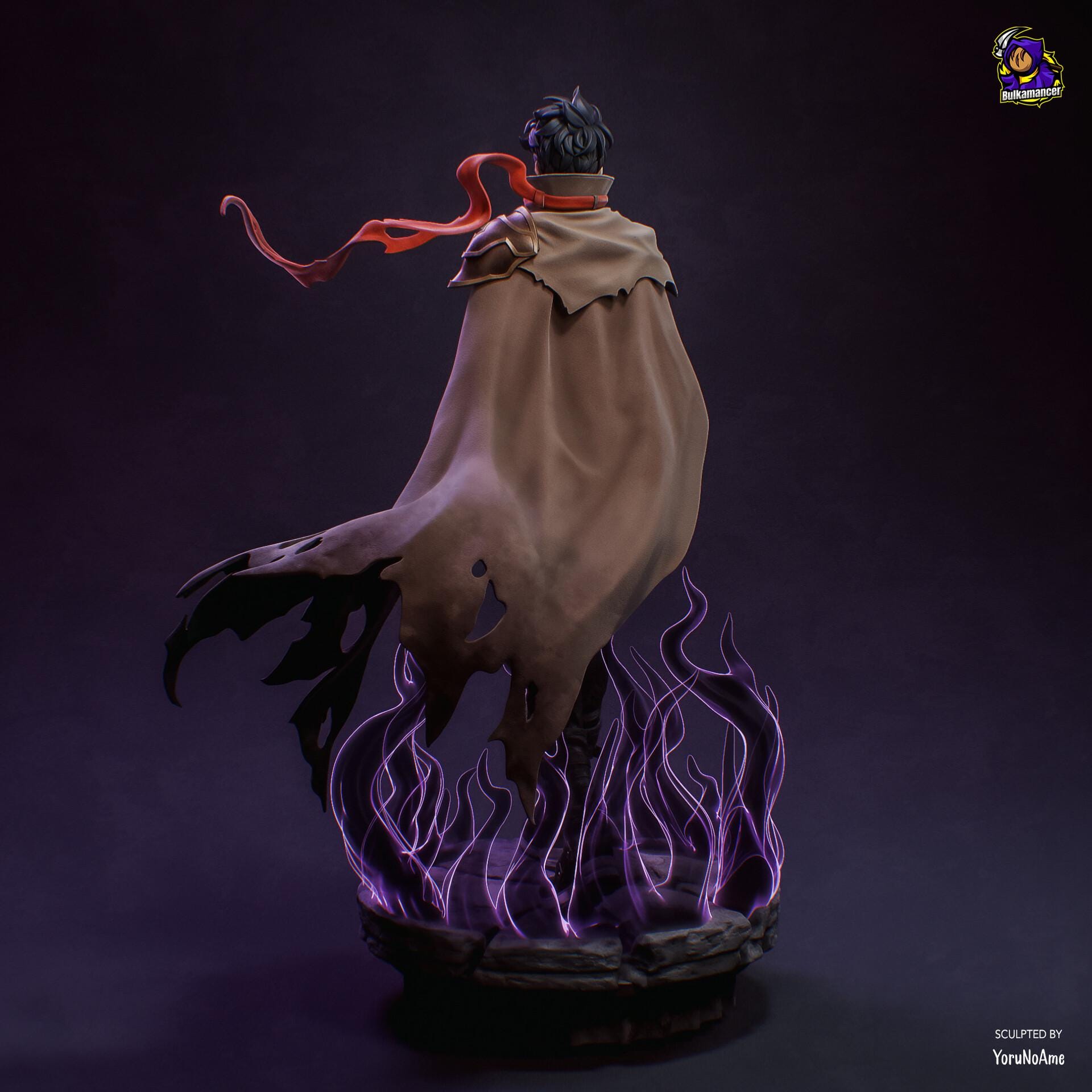 Sung Jin-Woo Solo Leveling Resin Figure, Hand Painted Collectible