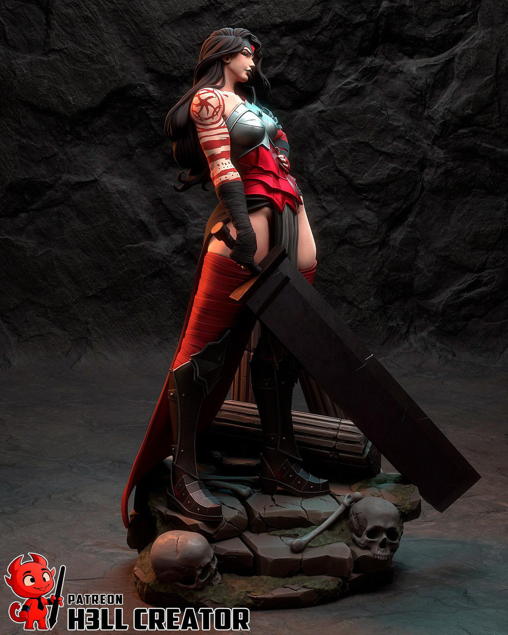 Wonder Woman resin figure, Absolute Wonder Woman, Hand Painted Statue