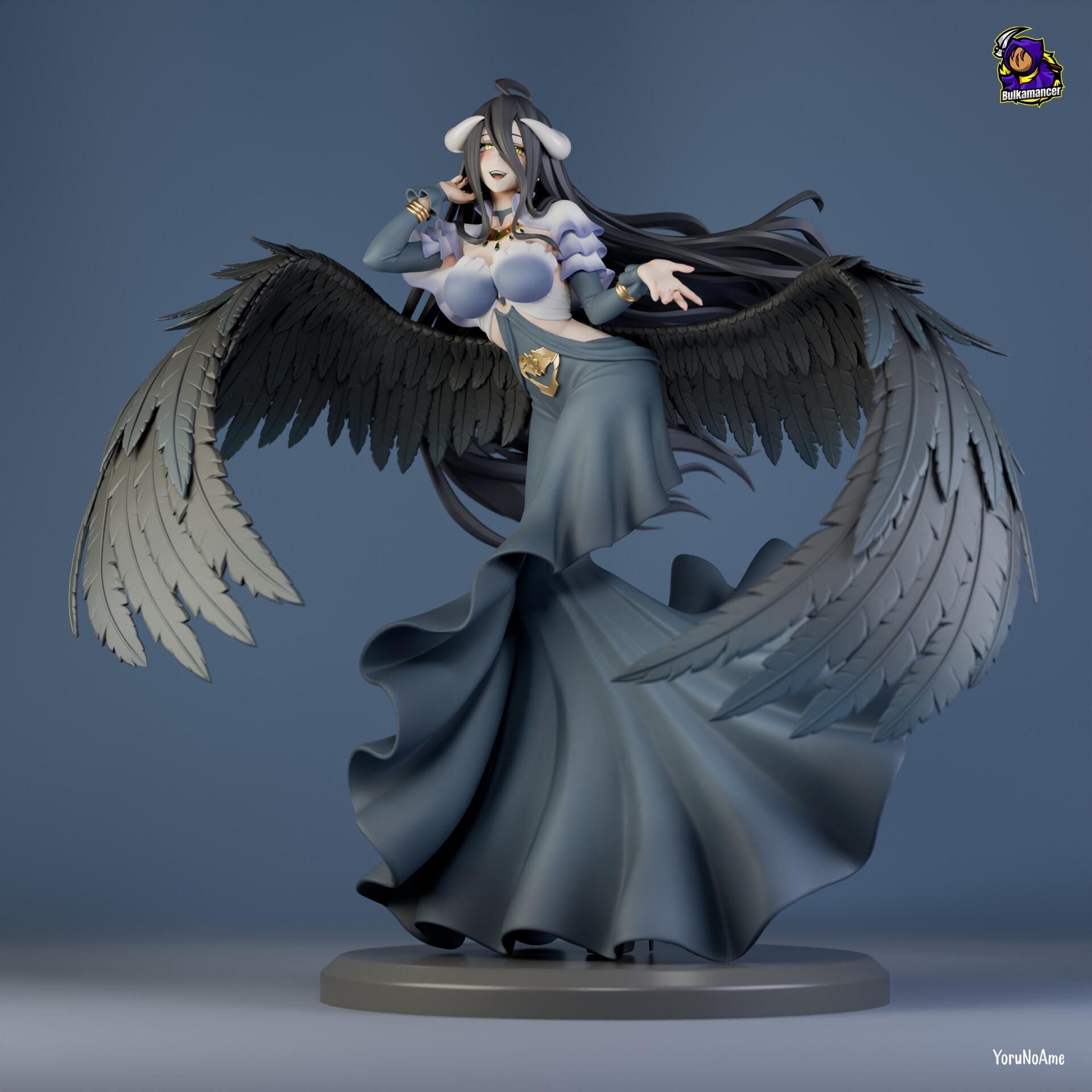 Albedo Resin Figure, Hand Painted Collectible Statue, 224 mm (8.82 in)