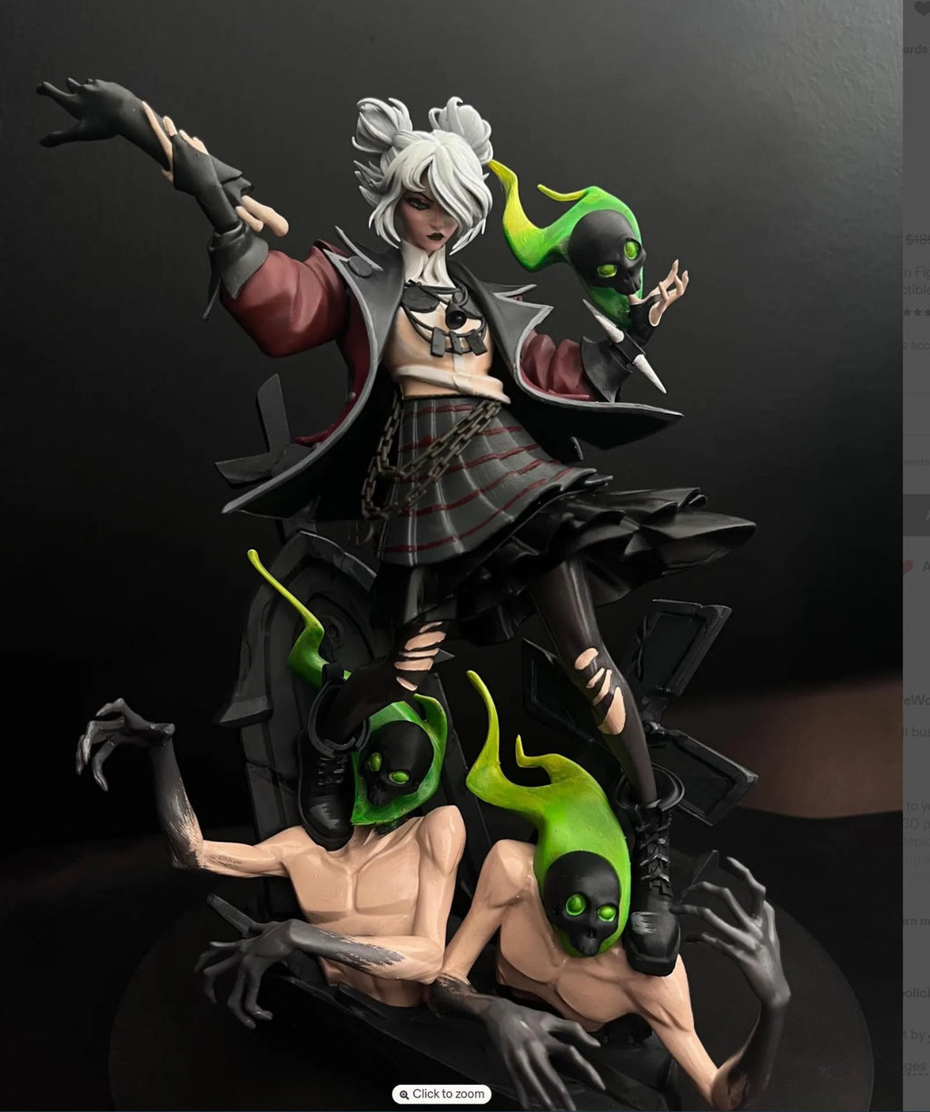 Graves Deadlock Statue | Hand Painted Resin  Collectible