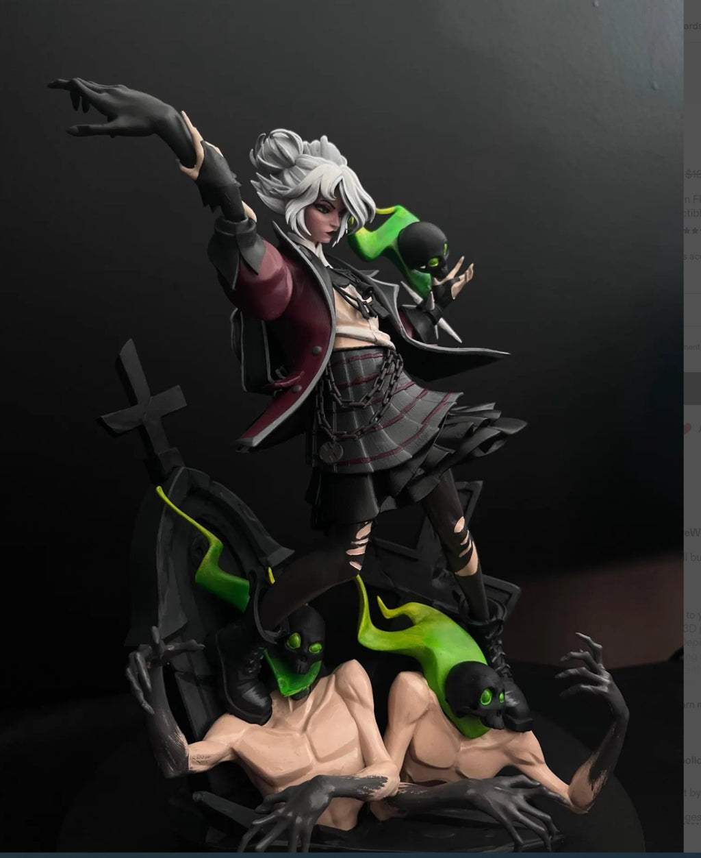Graves Deadlock Statue | Hand Painted Resin  Collectible