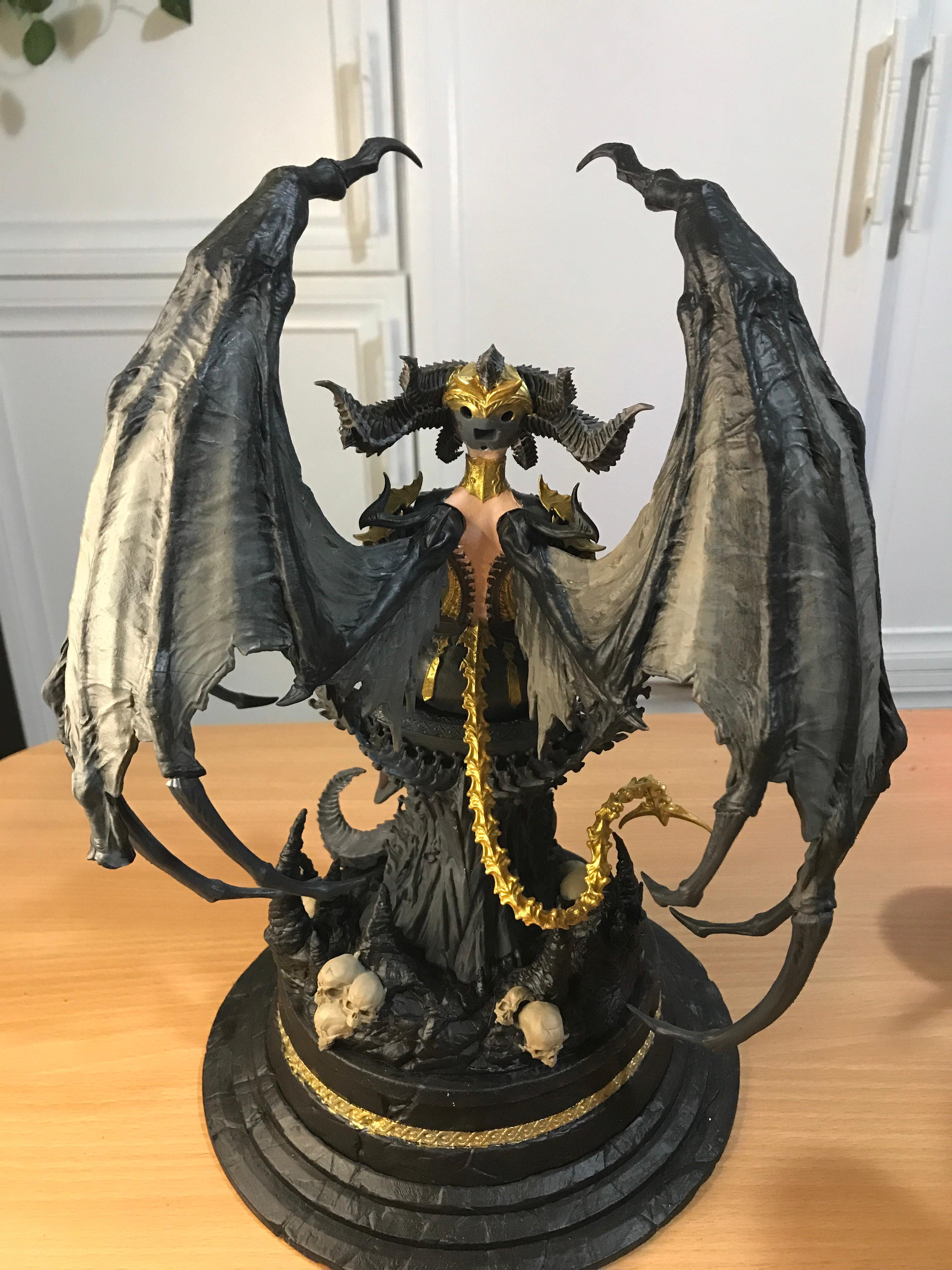 Lilith Diablo IV Statue | Hand Painted Resin Dark Fantasy Collectible