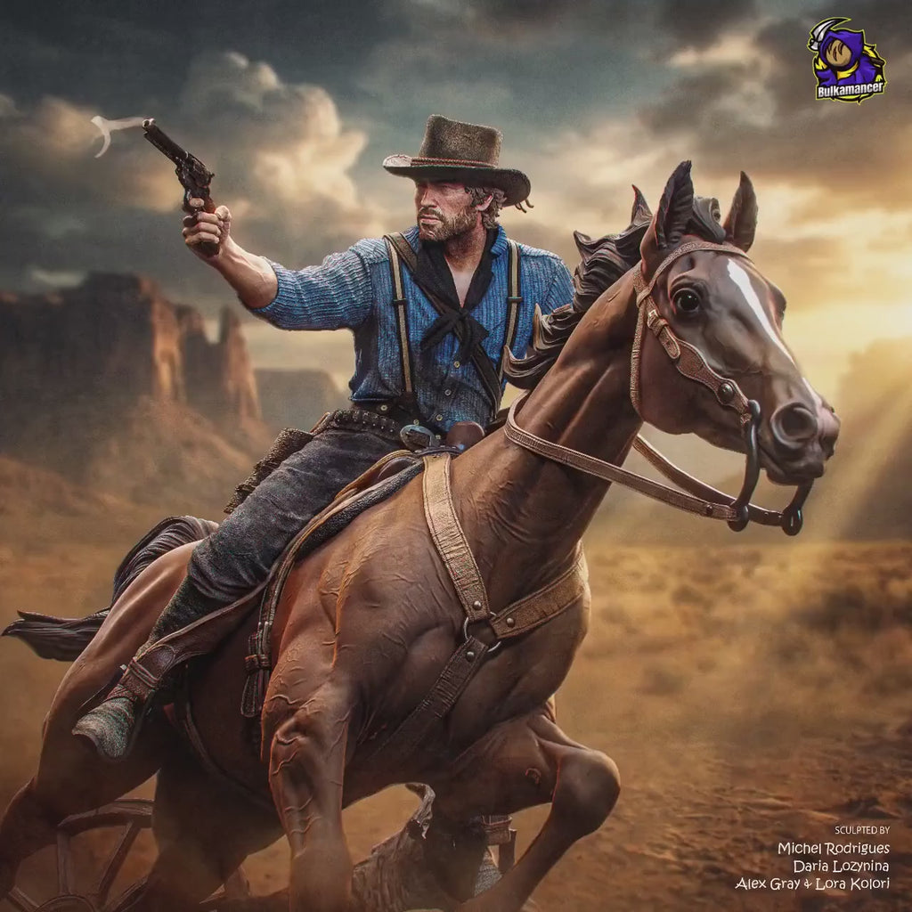 Arthur Morgan resin figure, Hand Painted Statue, 32.5 cm (325 mm)