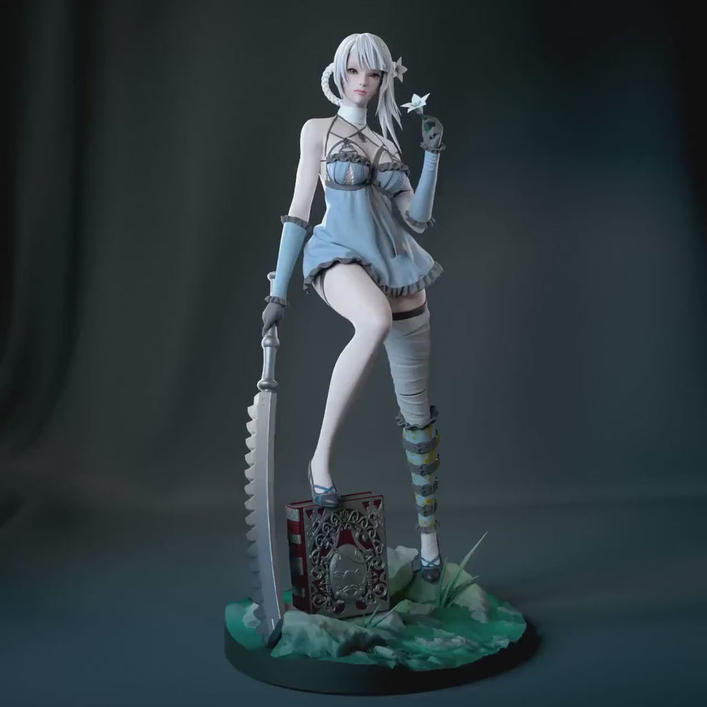 Kaine NieR Replicant Figure, Resin Statue, Hand Painted, 21.3 cm (8.39 in)
