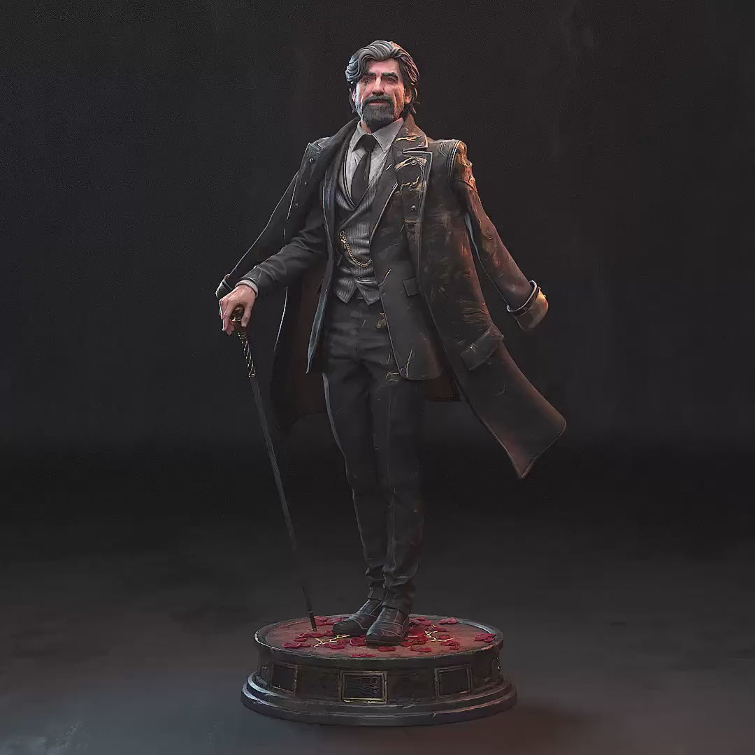 Renoir Resin Statue, Hand Painted Collectible, 201 mm (7.9 in)