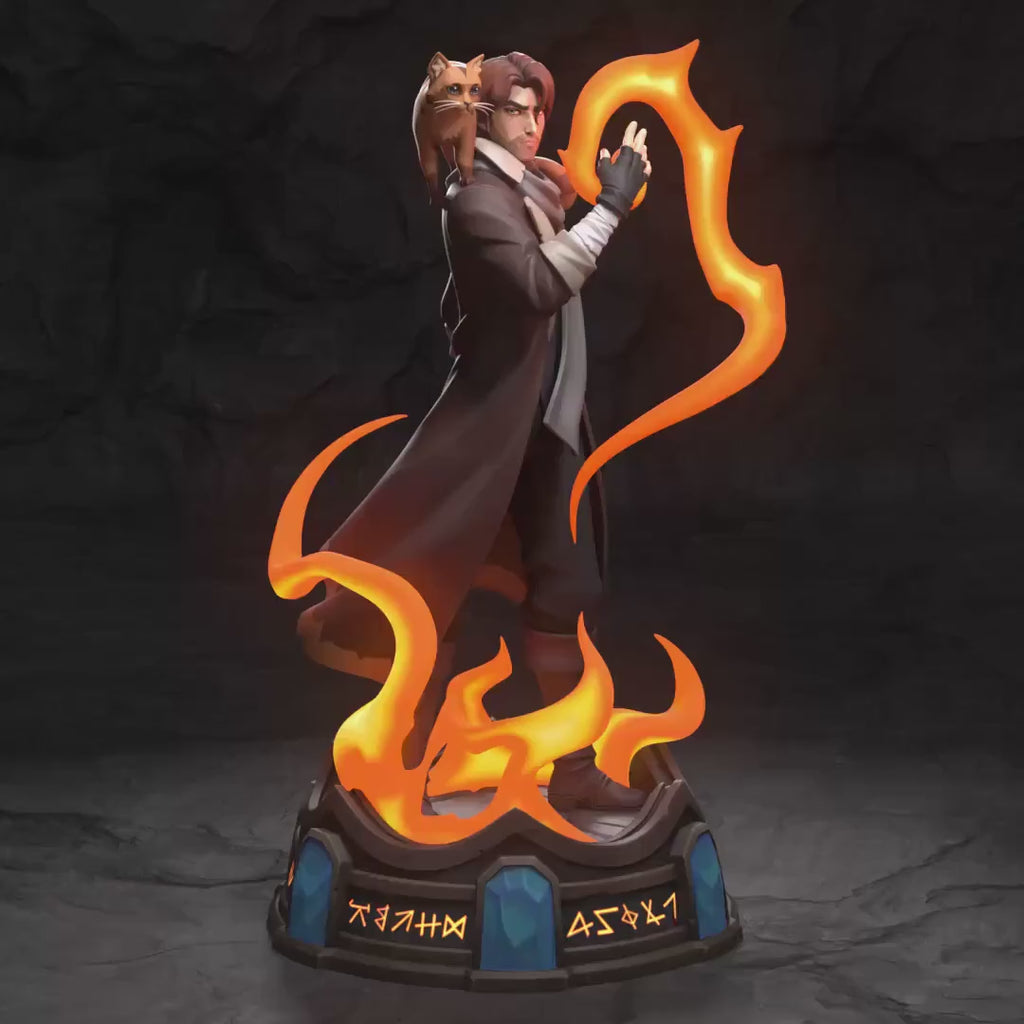 Caleb Widogast Statue, Resin Figure, Hand Painted, 204 mm (8.0 in)