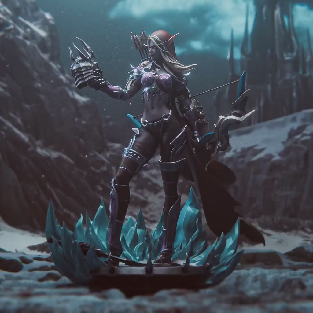 Sylvanas Windrunner Figure, Resin Statue, Hand Painted, 27.3 cm (10.75 in)