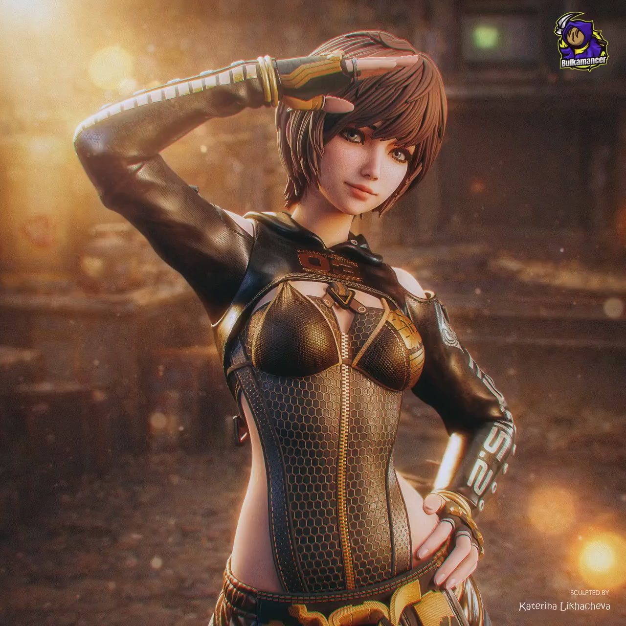 Lily Stellar Blade Figure, Resin Statue, Hand Painted Collectible
