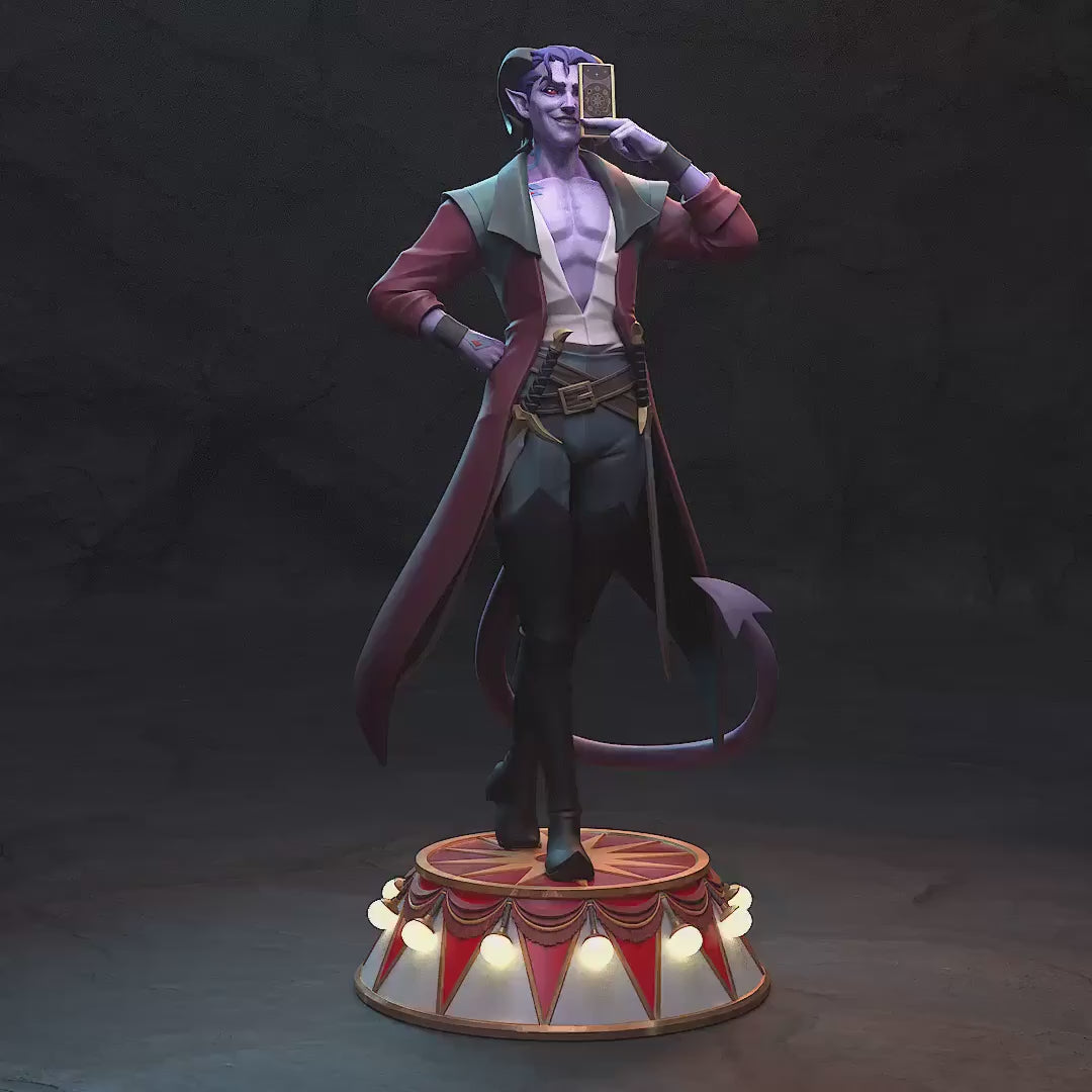 Mollymauk Tealeaf Statue, Hand Painted Collectible Figure, 204 mm (8.0 in)
