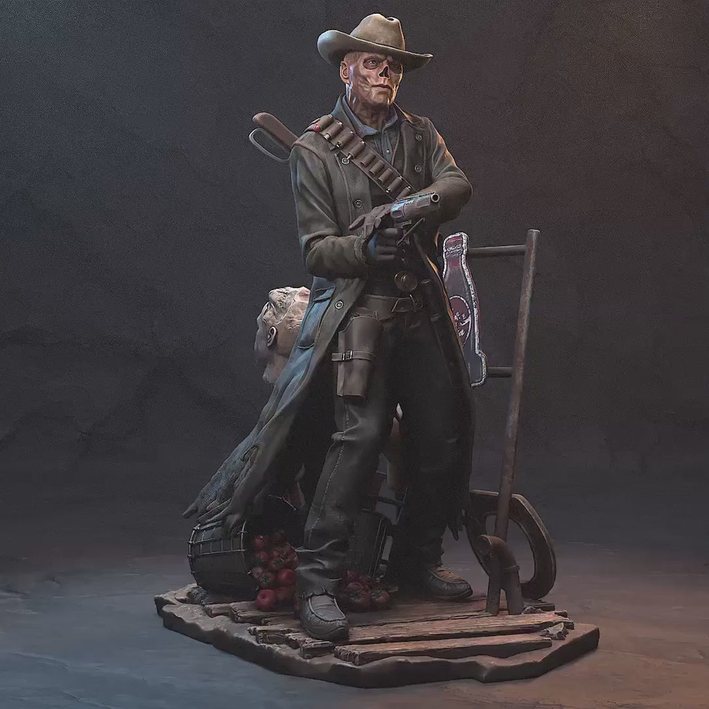 The Ghoul, Fallout Resin Statue, Hand Painted Figure, 179 mm (7.0 in)