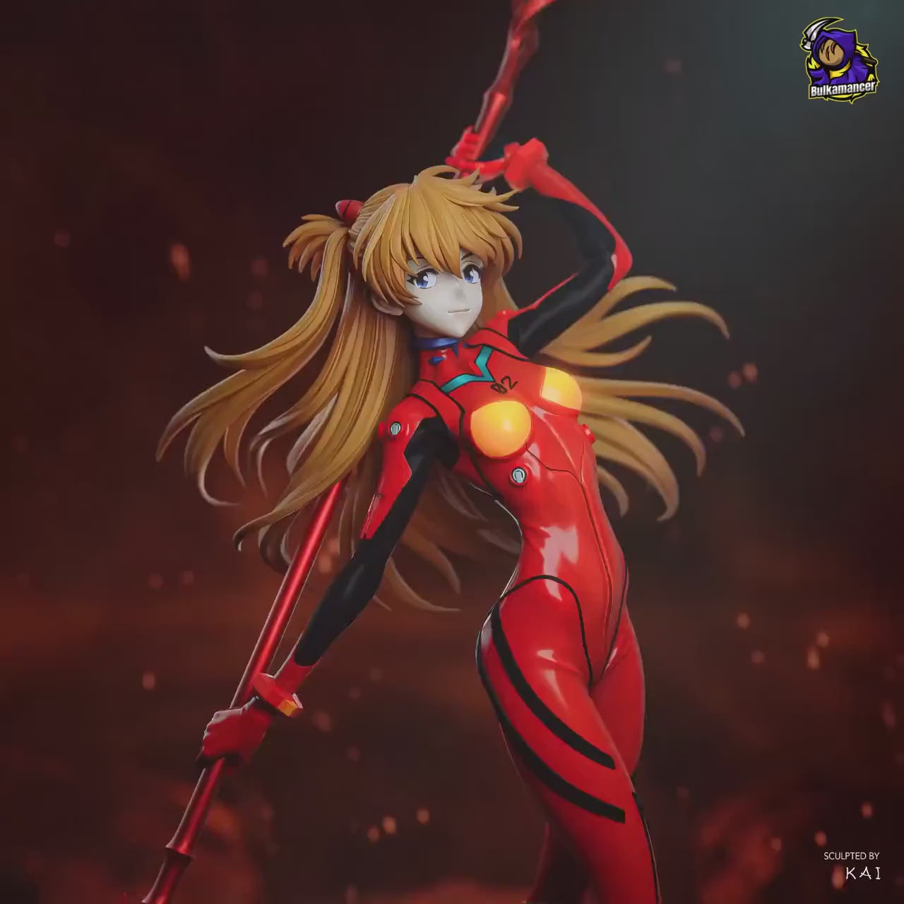 Asuka Resin Statue, Hand Painted Figure, 30 cm (11.8 in)