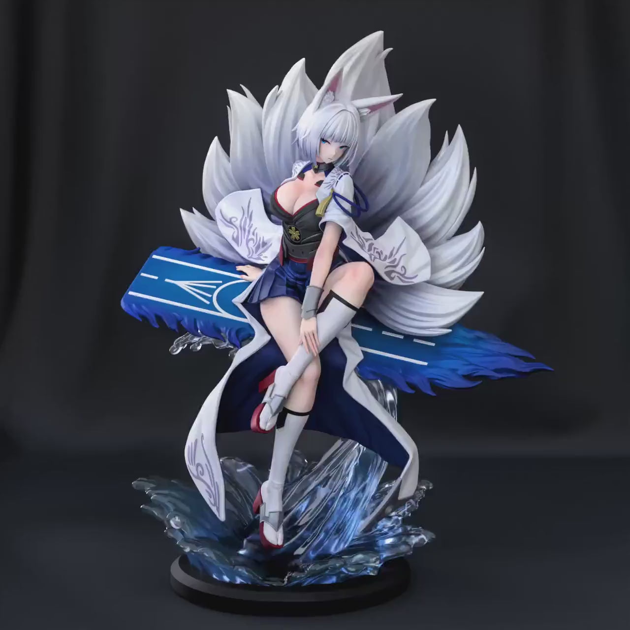 Kaga resin statue, Hand Painted Collectible Figure, 24.8 cm (9.8 in)