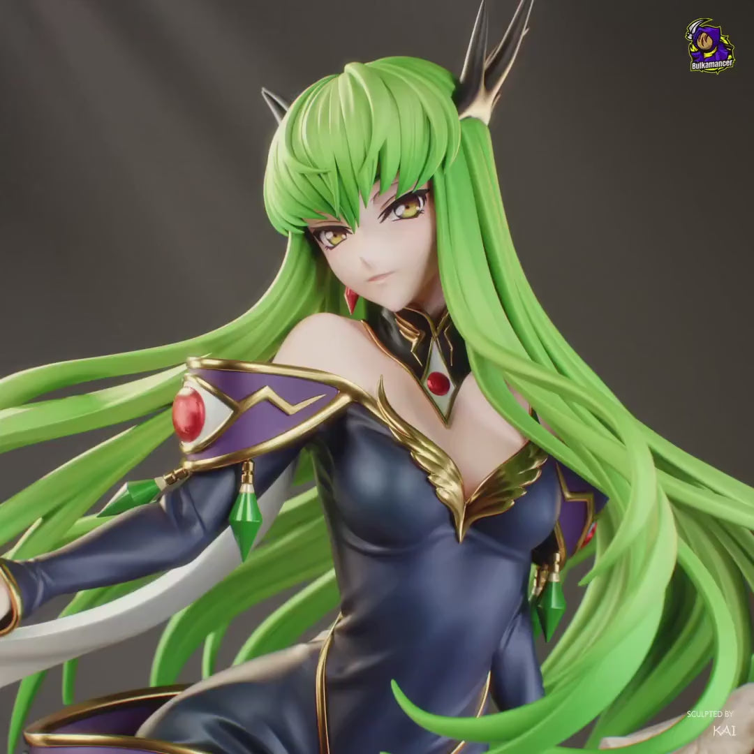 C.C. Code Geass Resin Figure, Hand Painted Collectible Statue, 25.4 cm (10.0 in)