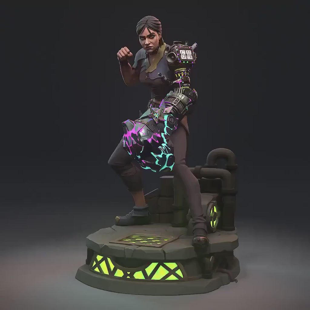 Sevika Resin Statue, Hand Painted Collectible Figure, 162 mm (6.4 in)