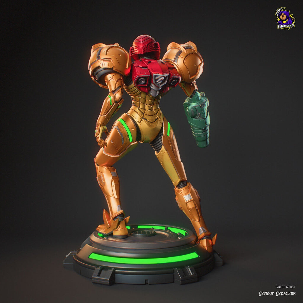 Samus Aran Figure, Resin Statue, Hand Painted, 30 cm (11.8 in)