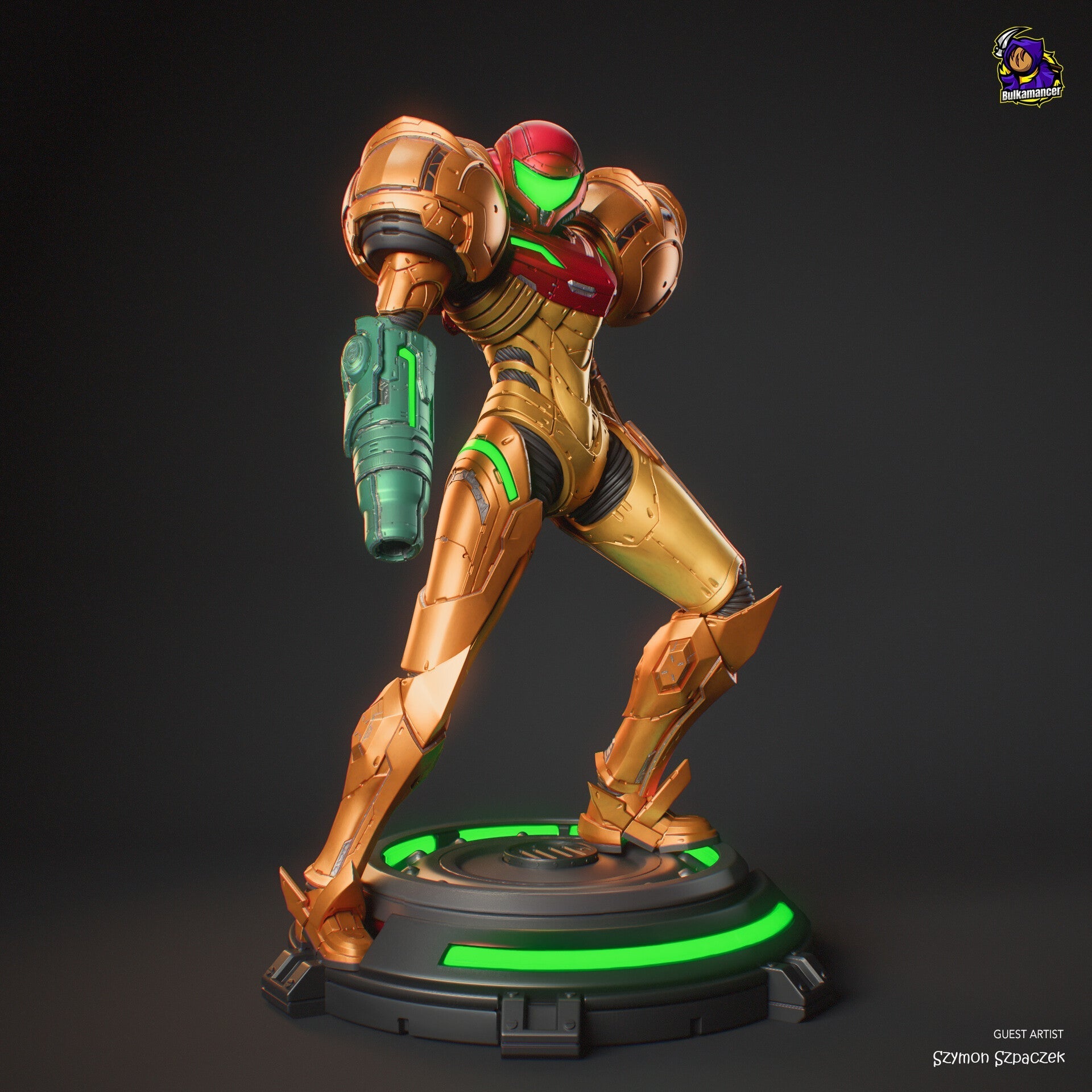 Samus Aran Figure, Resin Statue, Hand Painted, 30 cm (11.8 in)